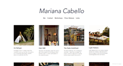 Desktop Screenshot of marianacabello.com