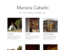 Tablet Screenshot of marianacabello.com